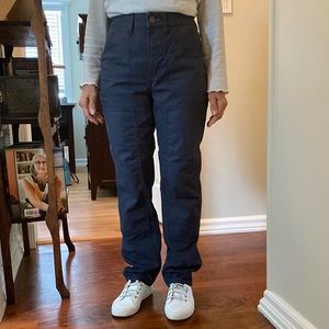 Gray REI Hiking pants.